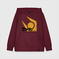 Толстовка детская хлопковая City 17 - half life, цвет: меланж-бордовый