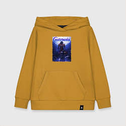 Толстовка детская хлопковая Бельмонт - Castlvania, цвет: горчичный