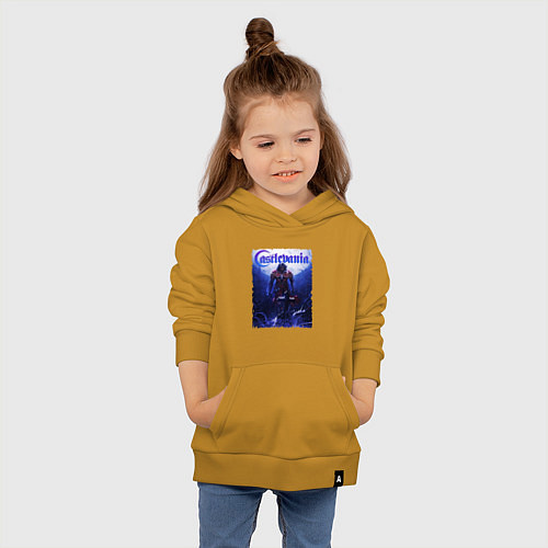Детская толстовка-худи Бельмонт - Castlvania / Горчичный – фото 4