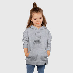 Толстовка детская хлопковая Simpson, Bart, Springfield, 159736, цвет: меланж — фото 2
