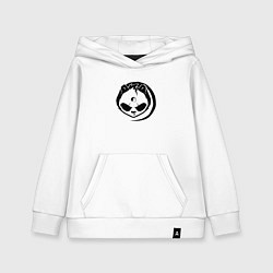 Толстовка детская хлопковая ПАНДА - ИньЯн, цвет: белый