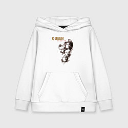 Толстовка детская хлопковая Queen-легенды сквозь ветер, цвет: белый