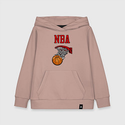 Детская толстовка-худи Basketball - NBA logo
