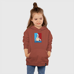 Толстовка детская хлопковая Bender Futurama, цвет: кирпичный — фото 2