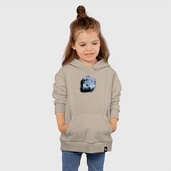 Толстовка детская хлопковая Лисичка на качелях, цвет: миндальный — фото 2