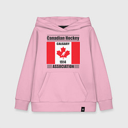 Толстовка детская хлопковая Федерация хоккея Канады, цвет: светло-розовый