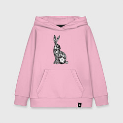 Детская толстовка-худи White-Black Rabbit