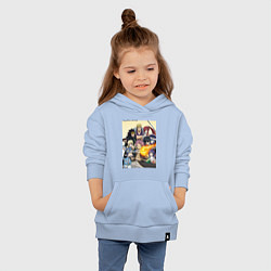 Толстовка детская хлопковая Fairy Tail heroes, цвет: мягкое небо — фото 2