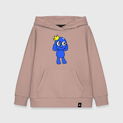 Толстовка детская хлопковая Rainbow Friends, цвет: пыльно-розовый