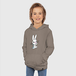 Толстовка детская хлопковая Angel Bunny - my little pony - cartoon, цвет: утренний латте — фото 2