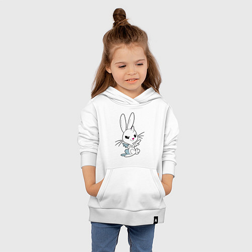 Детская толстовка-худи Angel Bunny - my little pony - cartoon / Белый – фото 4
