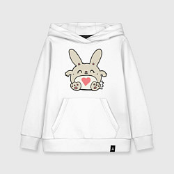 Толстовка детская хлопковая Love Rabbit, цвет: белый