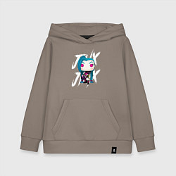 Толстовка детская хлопковая Funko pop Jinx, цвет: утренний латте