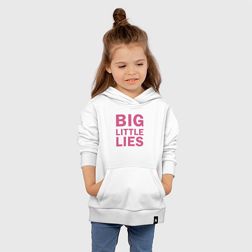 Детская толстовка-худи Big Little Lies logo / Белый – фото 4