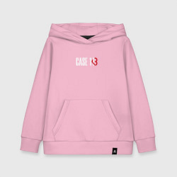 Толстовка детская хлопковая Case 143, цвет: светло-розовый