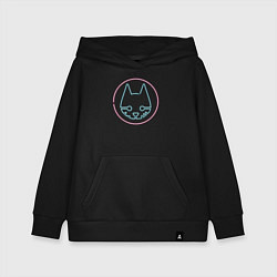 Детская толстовка-худи Stray logo neon