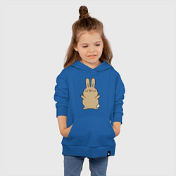 Толстовка детская хлопковая Rabbit chill, цвет: синий — фото 2