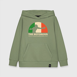 Толстовка детская хлопковая The Notorious, цвет: авокадо