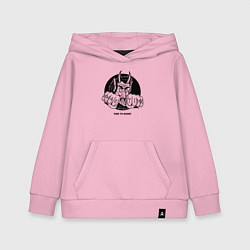 Толстовка детская хлопковая Xmas time to work, цвет: светло-розовый