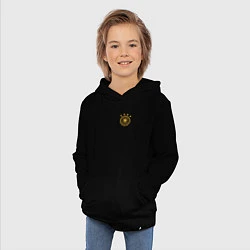 Толстовка детская хлопковая Сборная Германии логотип, цвет: черный — фото 2