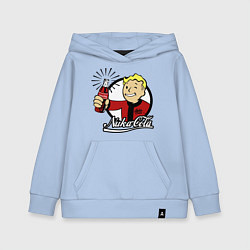 Толстовка детская хлопковая Vault boy - nuka cola, цвет: мягкое небо