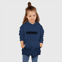 Толстовка детская хлопковая DayZ: Im friendly, цвет: тёмно-синий — фото 2