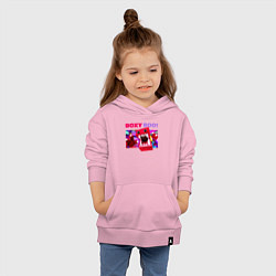 Толстовка детская хлопковая Project Playtime Бокси Бу обнимашки, цвет: светло-розовый — фото 2