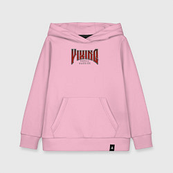 Толстовка детская хлопковая Логотип викингов, цвет: светло-розовый