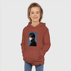 Толстовка детская хлопковая Dark side Jimin, цвет: кирпичный — фото 2
