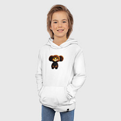Толстовка детская хлопковая Plush character in latex, цвет: белый — фото 2