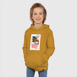 Толстовка детская хлопковая Luffy, цвет: горчичный — фото 2