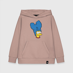 Толстовка детская хлопковая Marge Wu-Tang, цвет: пыльно-розовый