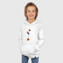 Толстовка детская хлопковая Марио на финише, цвет: белый — фото 2