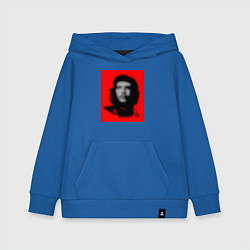 Толстовка детская хлопковая Че Гевара расплывчатая иллюзия, цвет: синий