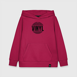 Детская толстовка-худи Vinyl надпись с пластинкой