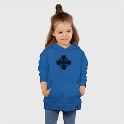 Толстовка детская хлопковая Кельтский крест, цвет: синий — фото 2