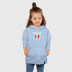 Толстовка детская хлопковая Italy map, цвет: мягкое небо — фото 2