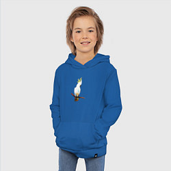 Толстовка детская хлопковая Белобрысый какаду, цвет: синий — фото 2