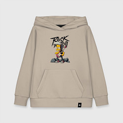 Толстовка детская хлопковая Simpsons Rock, цвет: миндальный