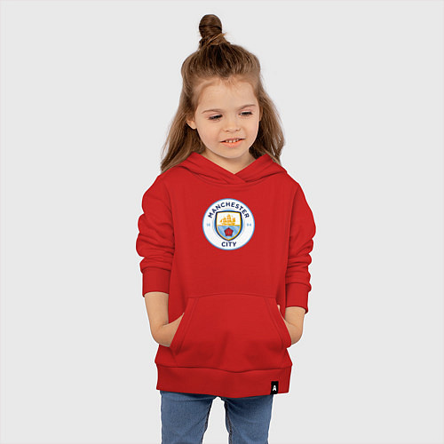 Детская толстовка-худи Manchester City FC / Красный – фото 4