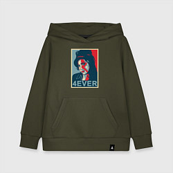 Толстовка детская хлопковая Эми навсегда, цвет: хаки