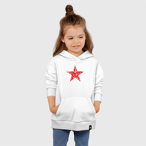 Детская толстовка-худи Star USSR / Белый – фото 4