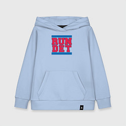 Толстовка детская хлопковая Run Detroit Pistons, цвет: мягкое небо