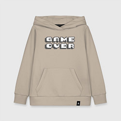 Толстовка детская хлопковая Вы проиграли, цвет: миндальный