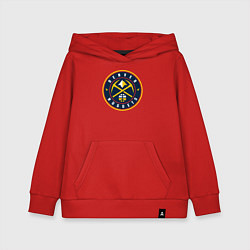 Толстовка детская хлопковая Denver Nuggets, цвет: красный
