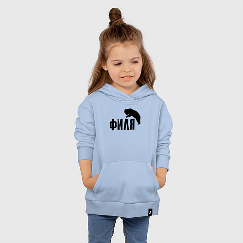 Детская толстовка-худи Филя м медведь / Мягкое небо – фото 4