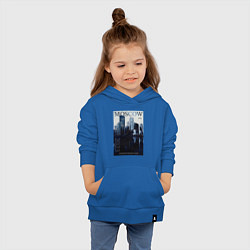 Толстовка детская хлопковая Moscow city обложка журнала, цвет: синий — фото 2