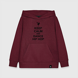 Детская толстовка-худи Keep calm and dance hip hop