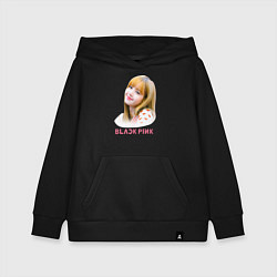 Толстовка детская хлопковая Lisa Blackpink, цвет: черный