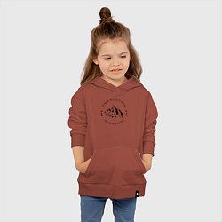 Толстовка детская хлопковая Возьми меня в горы, цвет: кирпичный — фото 2